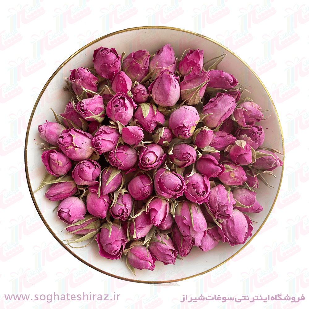گل محمدی خشک سوغات شیراز بسته 60 گرمی